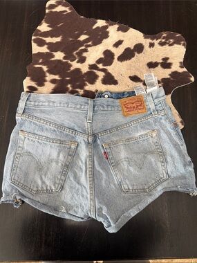 Levi's Light Wash Denim Cutoff Shorts